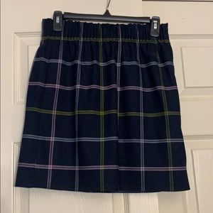 J CREW WINDOWPANE MINI SKIRT